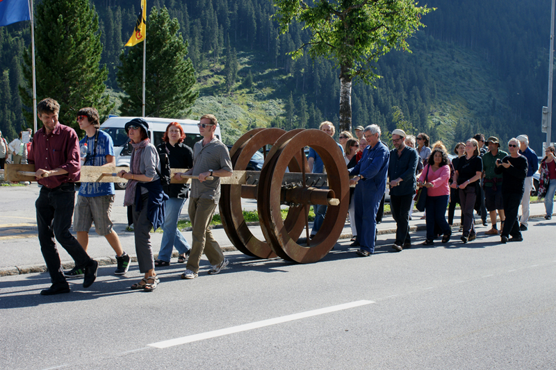 ruedi mösch: sedrun  stalla libra: wagenaktion